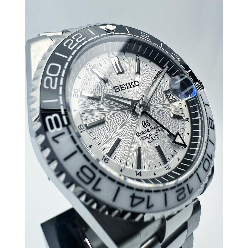 Custom Grand Seiko Mod GS GMT Black White Ocean Birch 40mm